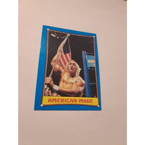1987 Topps WWF Hulk Hogan #35 American Made Wrestling Trading Card Vintage - Picture 1 of 2